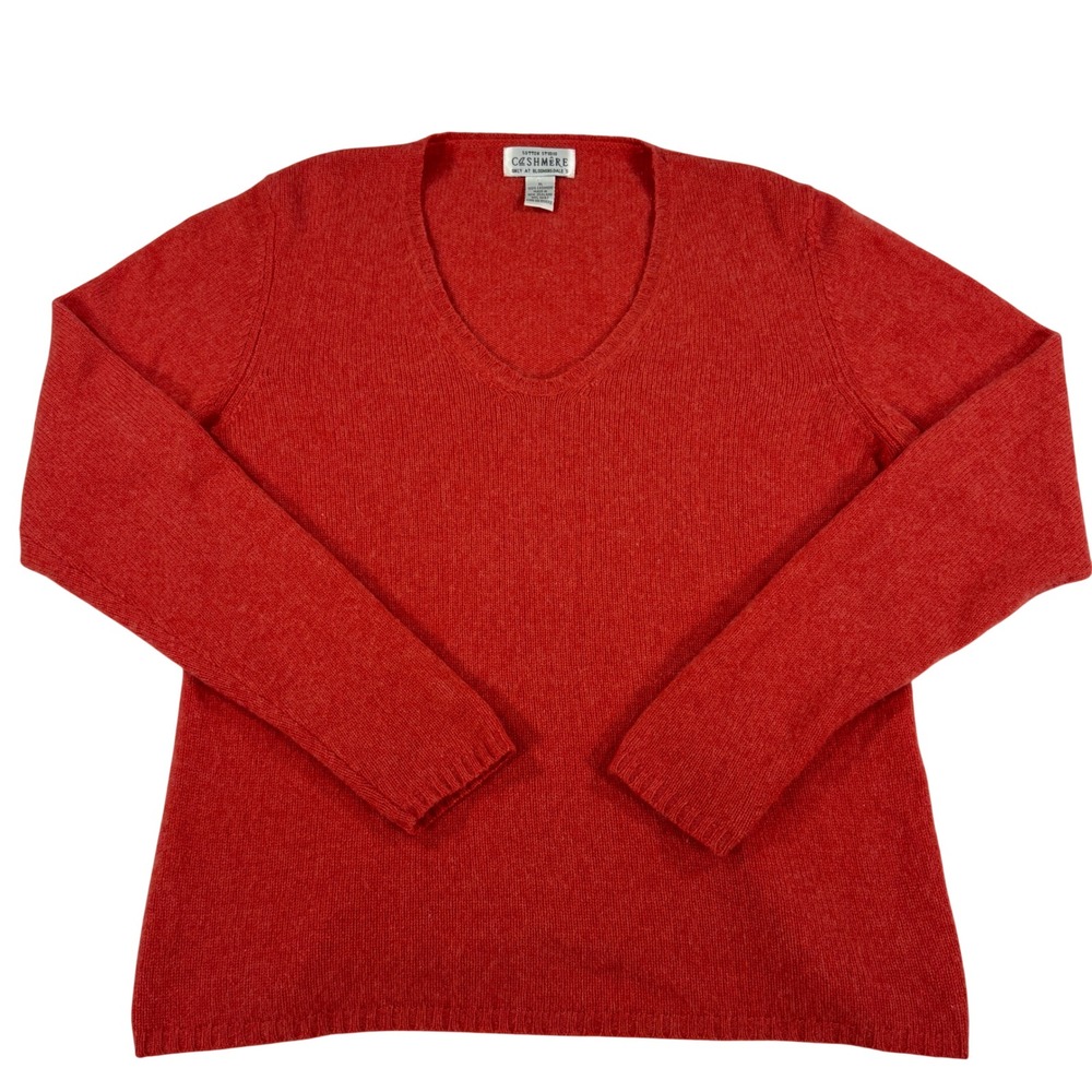 Vintage Sutton Studio 100% Cashmere V-Neck Sweater Women's XL New Zealand